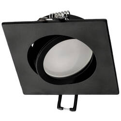 AKTYN 1 SQ Black mat IP20 square ceiling spot luminaire black mat EDO777123 Edo Solutions