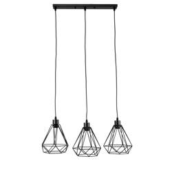 ALAMBRA SORO 3xE27 black pendant lamp EDO777195 Edo Solutions