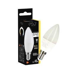 BARI LED 6.5W WW candle bulb, E14, 3000K, 600lm, 220-240V EDO777662 EDO Solutions