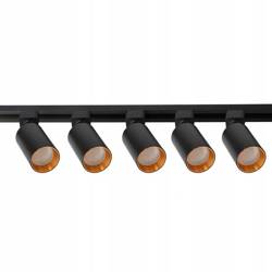 COMPLETE RAIL SYSTEM WITH REFLECTORS BLACK (1.90m rail + 5pcs reflectors) RAIL SYSTEM