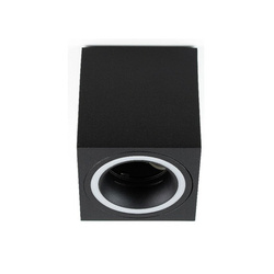 HALIS SQ Black GU10 square black, white ring ceiling spot luminaire EDO777333 Edo Solutions