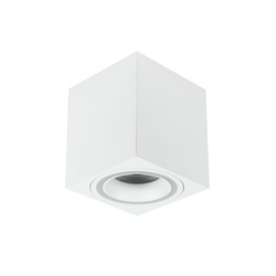 HALIS SQ White, GU10, square, white, white ring ceiling spot luminaire, EDO777332 EDO Solutions