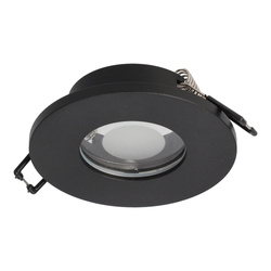 OPIL OV Black IP44 round black recessed hermetic spot luminaire EDO777335 Edo Solutions