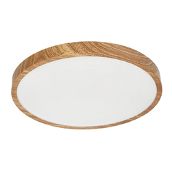 Plafond PERETI 24W wooden ring 35cm, 3000K warm color, 2400lm, IP44, 220-240V EDO777617 EDO Solutions