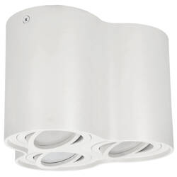 SKAND 3 White 3xGU10 IP20 round white triple surface mounted ceiling lamp EDO777106 Edo Solutions