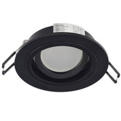 TULID OV Black IP20 round recessed ceiling spot luminaire EDO777329 EDO Solutions