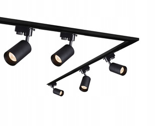 COMPLETE RUSH SET WITH REFLECTORS BLACK (1,90 + 0,90m rail + 5pcs reflectors)