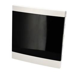 Recessed distribution board 24 modules (2x12) white tinted doors EDO777847 EDO Technic