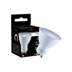 FARI LED GU10 3.5W 3000K warm WW light bulb 300lm 120st EDO777459 Edo Solutions