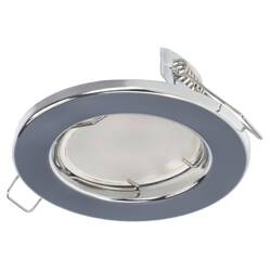 MURID Chrome IP20 round chrome recessed ceiling spot luminaire EDO777293 Edo Solutions