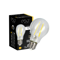 Żarówka dekoracyjna DARI LED Filament 7,3W, E27, 2700K, 806lm, 230V, CLEAR A60, EDO777627 EDO Solutions