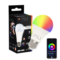 RUVA Smart LED E27 14W RGB+CCT 2700-6500K 1400lm WiFi Tuya Smart bulb EDO777431 Edo Solutions