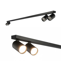 4-point spot ceiling light MALGA 4 LINE BLACK bar IP20 4xGU10 220–240 V black EDO777874 EDO Solutions