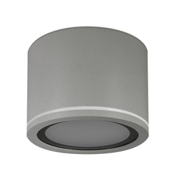 UMA bathroom luminaire, GX53, IP54, surface-mounted, round, gray EDO777541 EDO Solutions