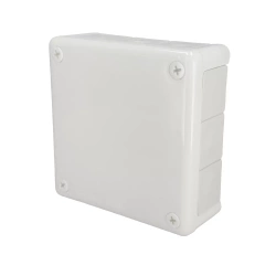 Surface-mounted junction box 118x118x46mm IP55 12 entries rubber grommets white VP-51 EDO777929 EDO Technic