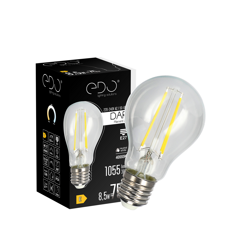 Żarówka dekoracyjna DARI LED Filament 8,5W, E27, 4000K, 1055lm, 230V, CLEAR A60, EDO777630 EDO Solutions
