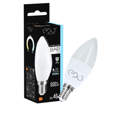 BARI LED 6.5W CW candle bulb, E14, 6500K, 600lm, 220-240V EDO777664 EDO Solutions