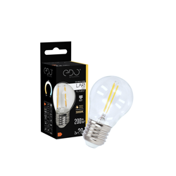 LARI LED Filament bulb G45 E27 2W 3000K warm WW, 200lm EDO777462