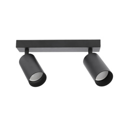 Oprawa punktowa natynkowa listwa MALGA 2 Black spot 2xGU10 czarny EDO777348 EDO Solutions