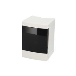 Surface-mounted distribution board 2 modules (1x2) white tinted doors EDO777836 EDO Technic