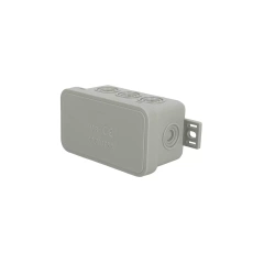 Puszka elastyczna natynkowa 80x45x41mm IP54 8 wlotów klik z osłabieniami szara V8 EDO777923 EDO Technic