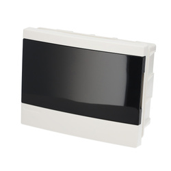 Recessed distribution board 8 modules (1x8) white tinted doors EDO777841 EDO Technic