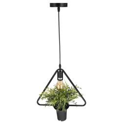Pendant lamp with pot, MEA, plant, triangle, IP20, E27, EDO777545 EDO Solutions