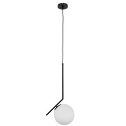 Lampa wisząca PELOTA BLACK E27 czarny biały EDO777102 EDO Solutions