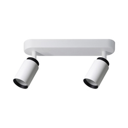 Double ceiling spotlight MALGA 2 DUO bar IP20 2×GU10 220–240V white-black EDO777865 EDO Solutions