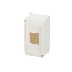 Surface-mounted S-4 distribution board without door white EDO777834 EDO Technic