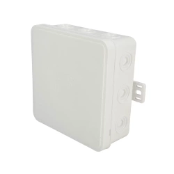 Puszka elastyczna natynkowa 100x100x41mm IP54 12 wlotów klik z osłabieniami biała V7 EDO777917 EDO Technic