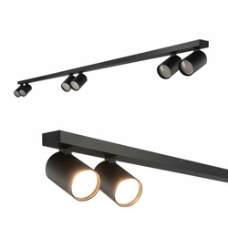 6-point spot ceiling light MALGA 6 LINE BLACK IP20 6xGU10 220–240 V black EDO777872 EDO Solutions