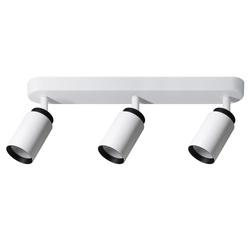 Potrójna punktowa oprawa sufitowa typu spot MALGA 3 DUO listwa IP20 3xGU10 220-240V biało-czarna EDO777866 EDO Solutions