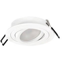 CERI 1 OV White IP20 round white ground ceiling spot luminaire EDO777149 Edo Solutions