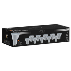 Set of 10x FARI LED GU10 7.5W 4000K neutral NW bulb 700lm 120st Edo Solutions