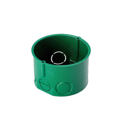 Flush-mounted end box fi 60 shallow without screws green EDO777896 EDO Technic
