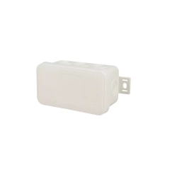 Flexible surface-mounted junction box 80x45x41mm IP54 8 entries click type with knockouts white V8 EDO777921 EDO Technic