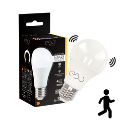 MARI LED Sensor E27 light bulb with motion sensor 8,5W 3000K warm WW 806lm EDO777391 Edo Solutions