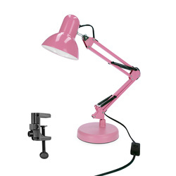 PIXI Pink E27 desk lamp base and clip set EDO777366 EDO Solutions