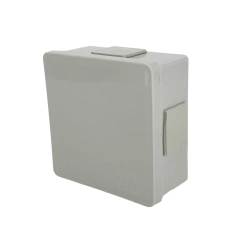 Puszka natynkowa 86x86x40mm IP55 4 wlotów klik dławiki gumowe szara VP-01 EDO777907 EDO Technic