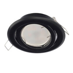 DAIRA Black IP20 round black recessed ceiling spot luminaire EDO777299 Edo Solutions