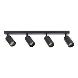 Oprawa punktowa natynkowa listwa MALGA 4 Black spot 4xGU10 czarny EDO777350 EDO Solutions