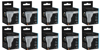 Set of 10x FARI LED GU10 5.5W 6500K cold CW 500lm 120st EDO777437 Edo Solutions bulb