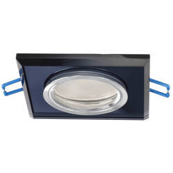 Punktowa oprawa sufitowa wpuszczana CRYSTAL Black IP20 kwadratowa szkło czarna (w opakowaniu zastępczym) OPK-ZST-EDO777131 EDO Solutions