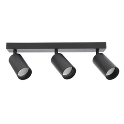 Oprawa punktowa natynkowa listwa MALGA 3 Black spot 3xGU10 czarny EDO777349 EDO Solutions
