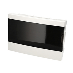 Recessed switchboard 12 modules (1x12) white tinted doors EDO777843 EDO Technic