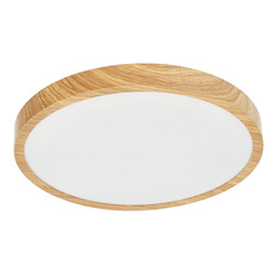 Plafond PERETI 18W wooden ring 29.5cm, 3000K warm color, 1800lm, IP44, 220-240V EDO777612 EDO Solutions