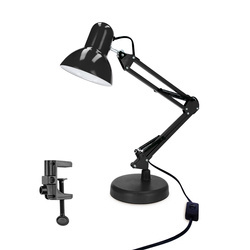 PIXI Black E27 desk lamp base and clip set EDO777535 EDO Solutions
