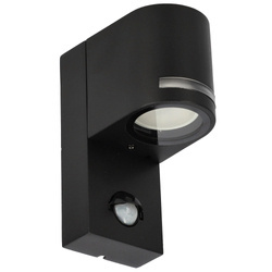 Ogrodowa oprawa elewacyjna, kinkiet z czujnikiem ruchu VIRA 1 SENSOR GU10 czarny IP54 EDO777376 EDO Solutions