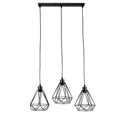 ALAMBRA SORO 3xE27 black pendant lamp EDO777195 Edo Solutions